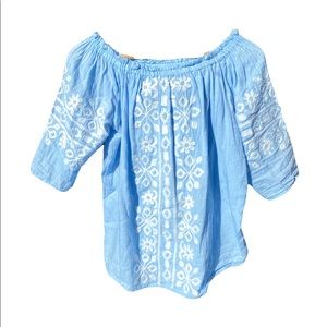 Like New NAOO Nation AK Outfits Boho Hippy Chic Off the Shoulder Top Size Medium